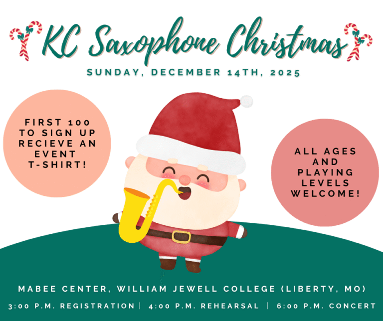 KC Saxophone Christams flier
